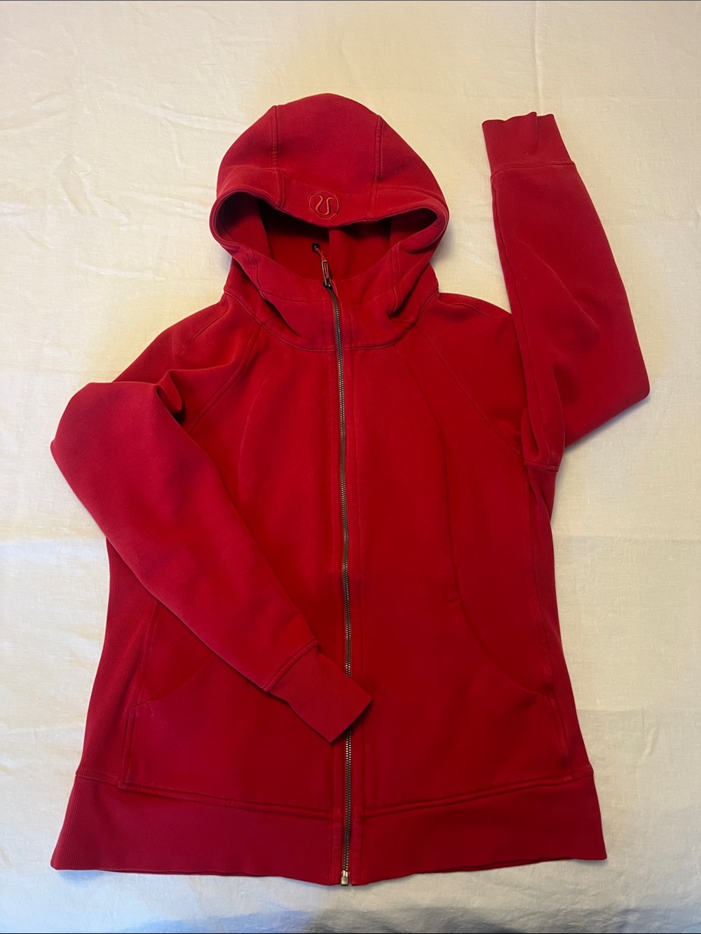 lululemon athletica Kids Red Full-Zip Hooded Jacket vintage! Original